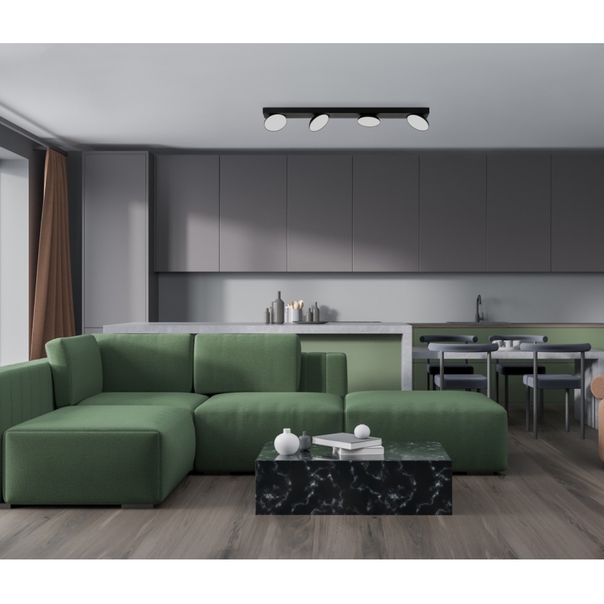 ITALUX - LED Reflektorska lampa CASTELIO 4xLED/5W/230V 4000K crno