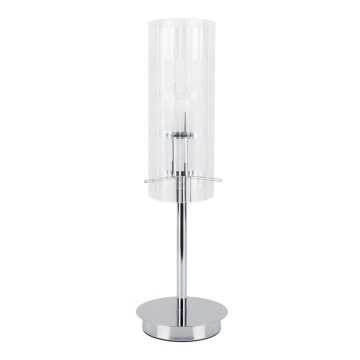 ITALUX - Stona lampa MAX 1xE27/60W/230V sjajni krom/prozirna