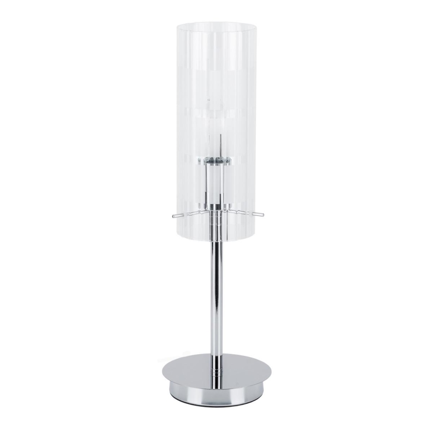 ITALUX - Stona lampa MAX 1xE27/60W/230V sjajni krom/prozirna