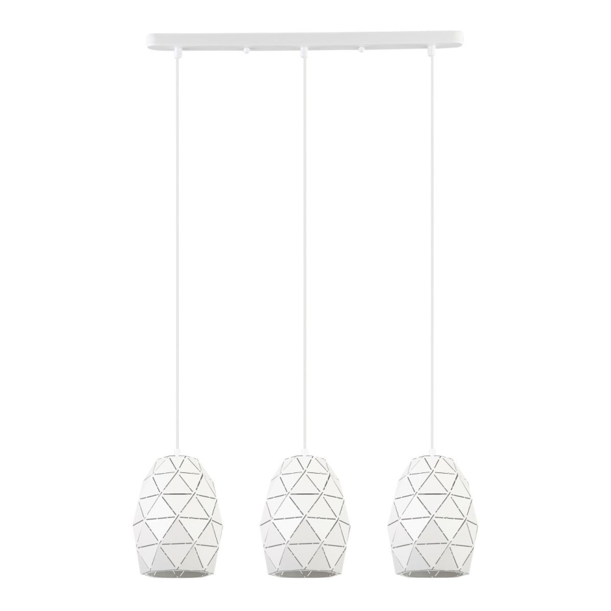 ITALUX - Viseći luster HARLEY na sajli 3xE27/40W/230V bela