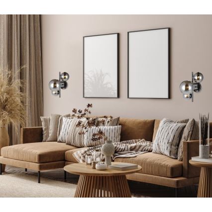 ITALUX - Zidna lampa CANELLO 3xG9/5W/230V crno