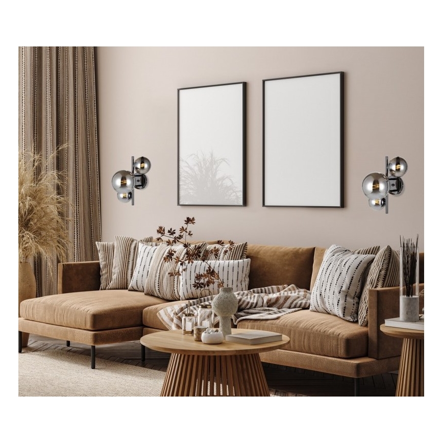 ITALUX - Zidna lampa CANELLO 3xG9/5W/230V crno