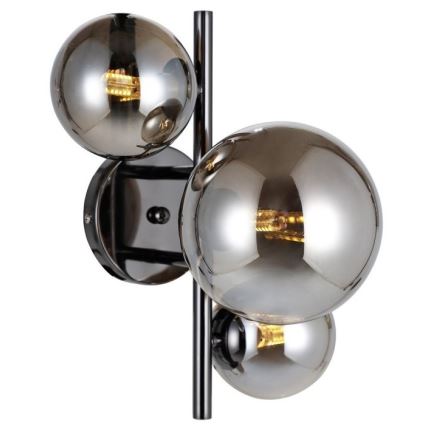 ITALUX - Zidna lampa CANELLO 3xG9/5W/230V crno