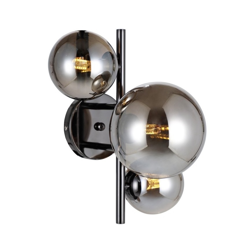 ITALUX - Zidna lampa CANELLO 3xG9/5W/230V crno
