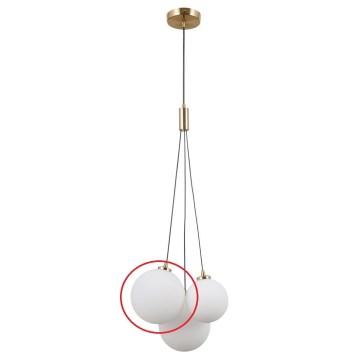 ITALUX - Zamensko staklo za luster PERLOS G9 pr. 13 cm bela