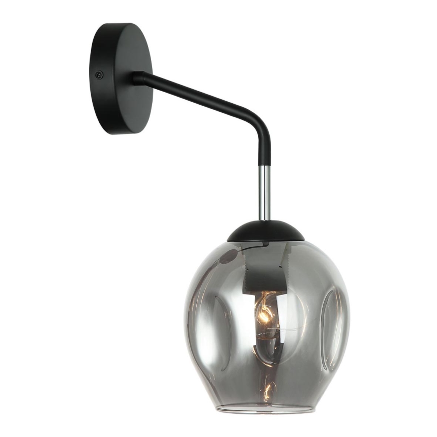 ITALUX - Zidna lampa BORGO 1xE27/40W/230V crno