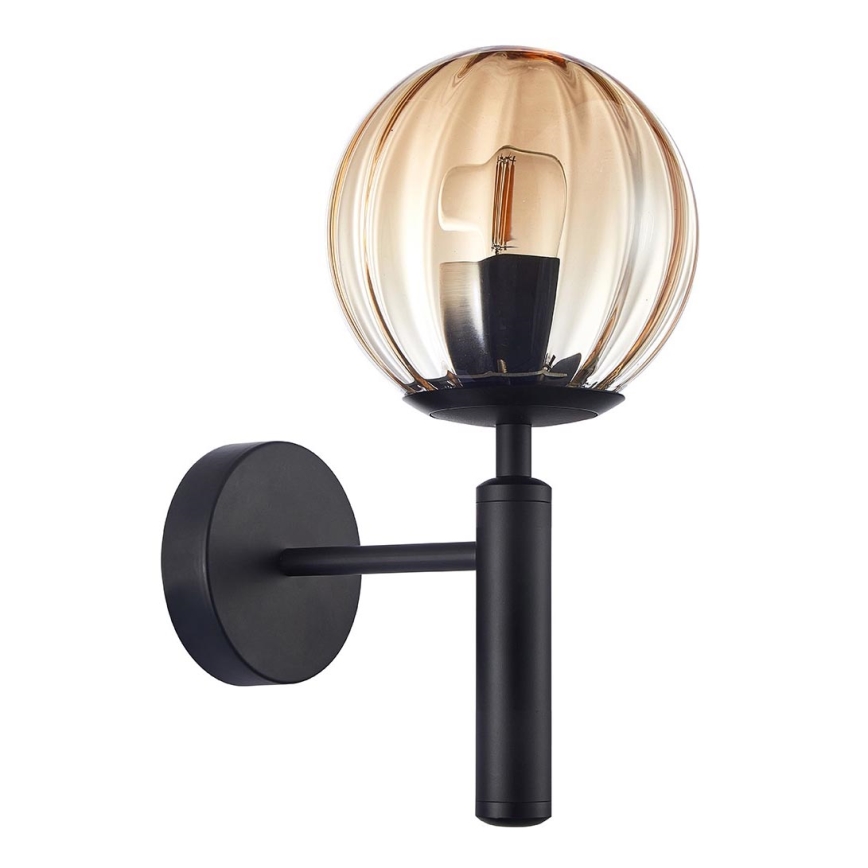 ITALUX - Zidna lampa RAVENA 1xE27/10W/230V crno
