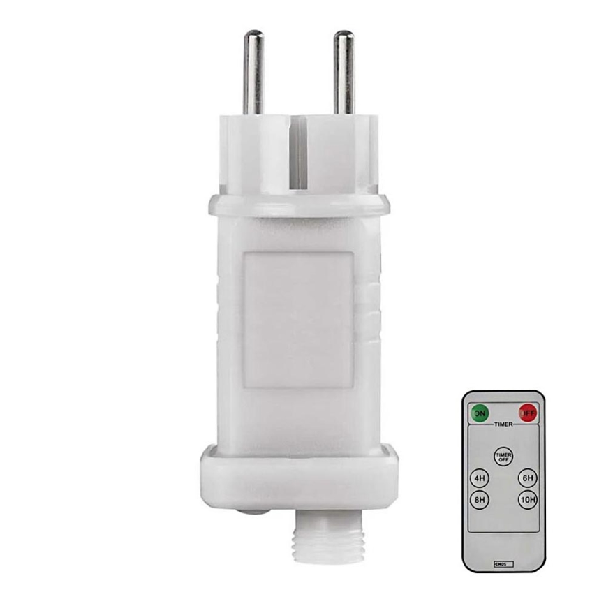 Izvor napajanja za povezive božićne lampice 230V IP44 + Daljinski upravljač