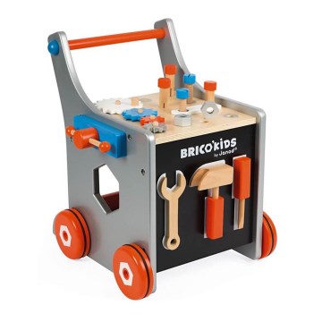 Janod - Drvena hodalica sa setom alata BRICOKIDS