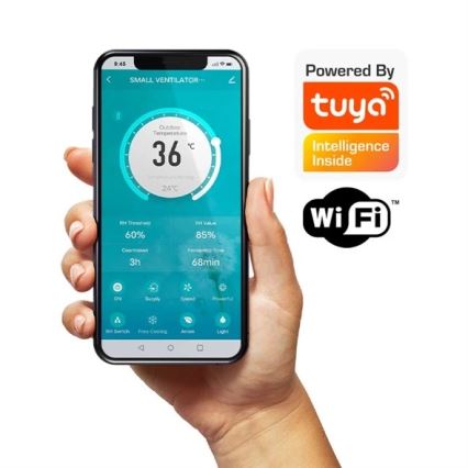 Jedinica za povrat toplote 12W Wi-Fi Tuya + Daljinski upravljač