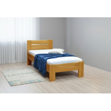 Jednokrevetni krevet AMBER 90x200 cm svetli orah