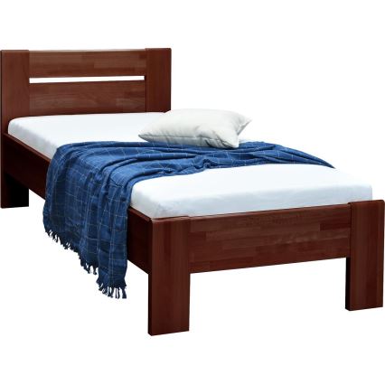 Jednokrevetni krevet AMBER 90x200 cm tamni orah