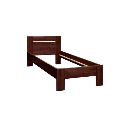 Jednokrevetni krevet AMBER 90x200 cm tamni orah