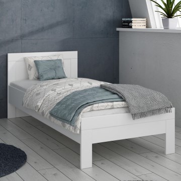 Jednokrevetni krevet SNOWIE 90x200 cm, beli
