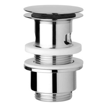 JIKA H3917100040001 - Slivnik za lavabo CLICK-CLACK, prečnik 6,3 cm, sjajni hrom