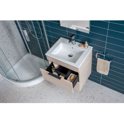 JIKA H4536021765141 - Kupatilski ormarić sa umivaonikom CUBE 60,7x65 cm jasen