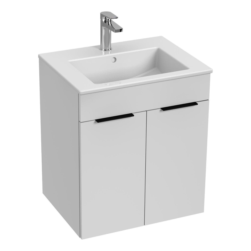 JIKA H4536111763001 - Ormarić za kupatilo sa umivaonikom CUBE 60,7x55 cm, beo