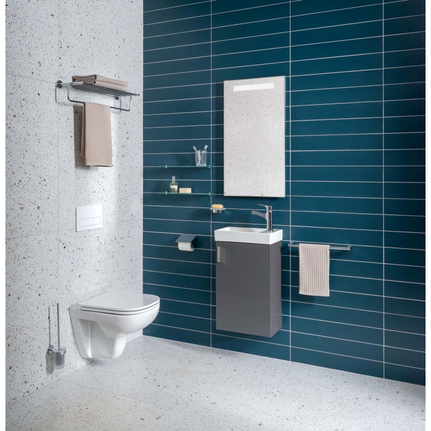 JIKA H45J5111753011 - Kupatilski ormarić sa umivaonikom PETIT 58,5x38,6 cm, sivi