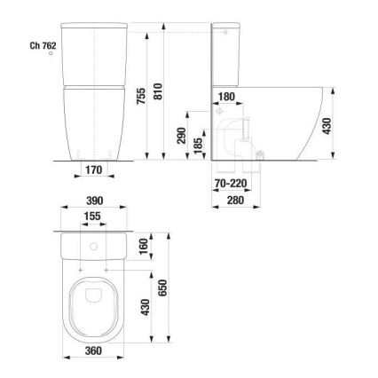 JIKA H8267160000001 - WC školjka MIO keramika/bela