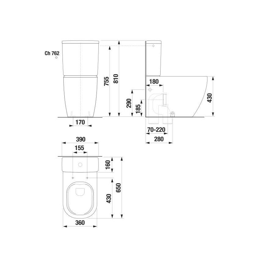 JIKA H8267160000001 - WC školjka MIO keramika/bela