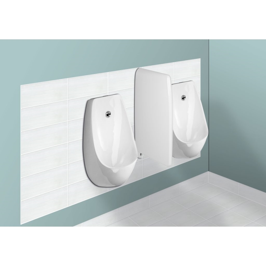 JIKA H8411010000001 - Pisuar DOMINO, zadnji dovod i zadnji odvod, keramika/bela