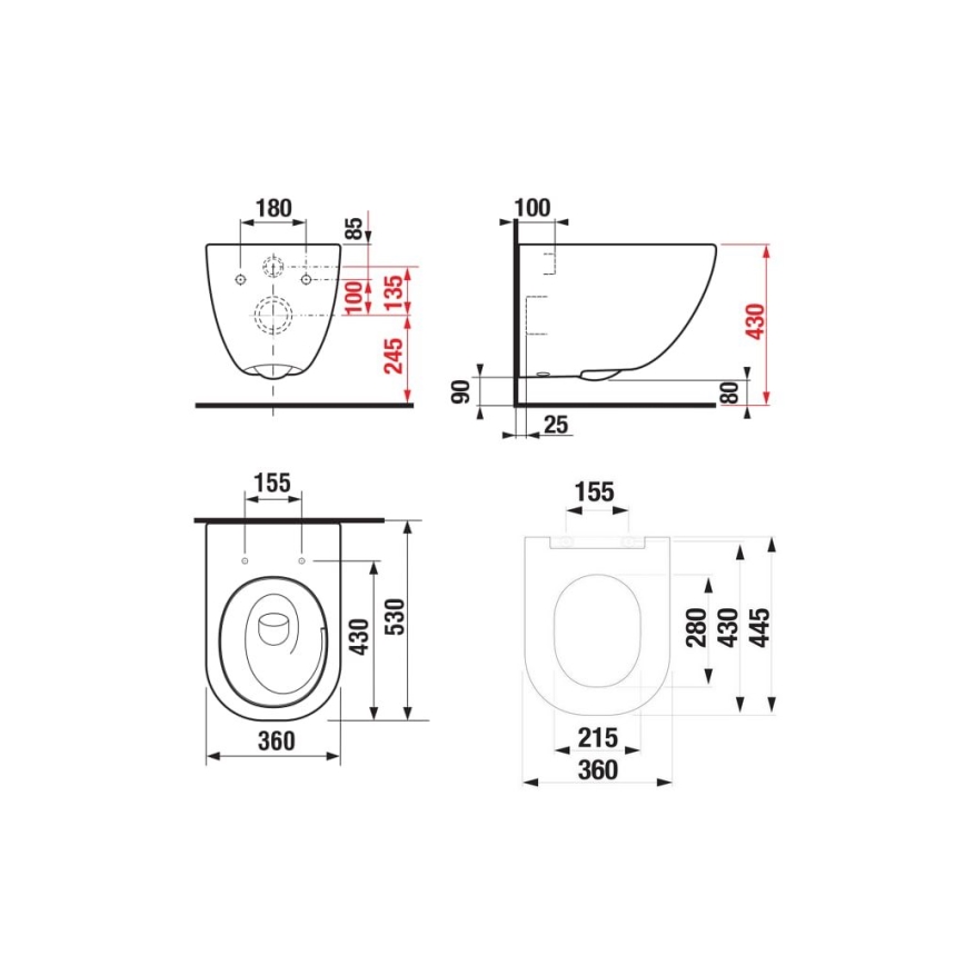 JIKA H8667180000001 - Zidno viseće WC MIO keramika/bela + WC daska SoftClose (prigušiva) MIO duroplast/bela