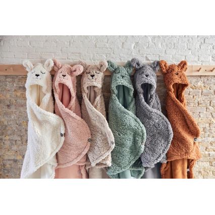 Jollein - Povoj za nošenje bebe fleece Zečić 100x105 cm Ash Green