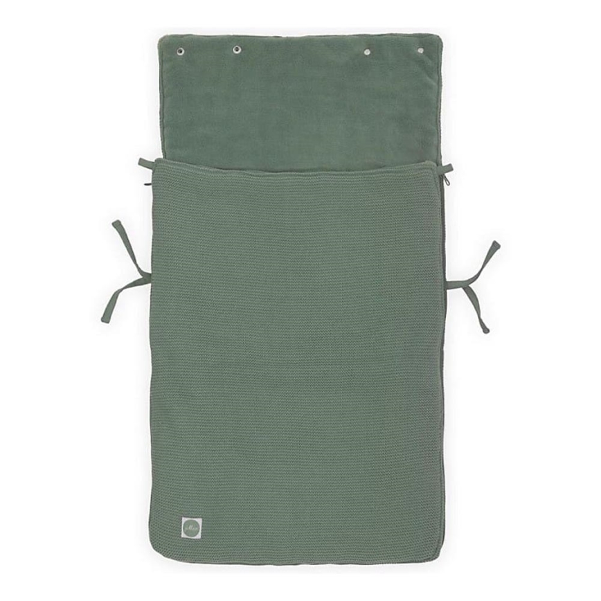Jollein - Vreća za autosedište fleece BASIC KNIT 42x82 cm Ash Green