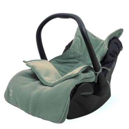 Jollein - Vreća za autosedište fleece BASIC KNIT 42x82 cm Ash Green