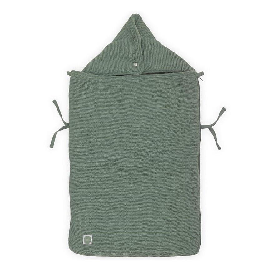 Jollein - Vreća za autosedište fleece BASIC KNIT 42x82 cm Ash Green