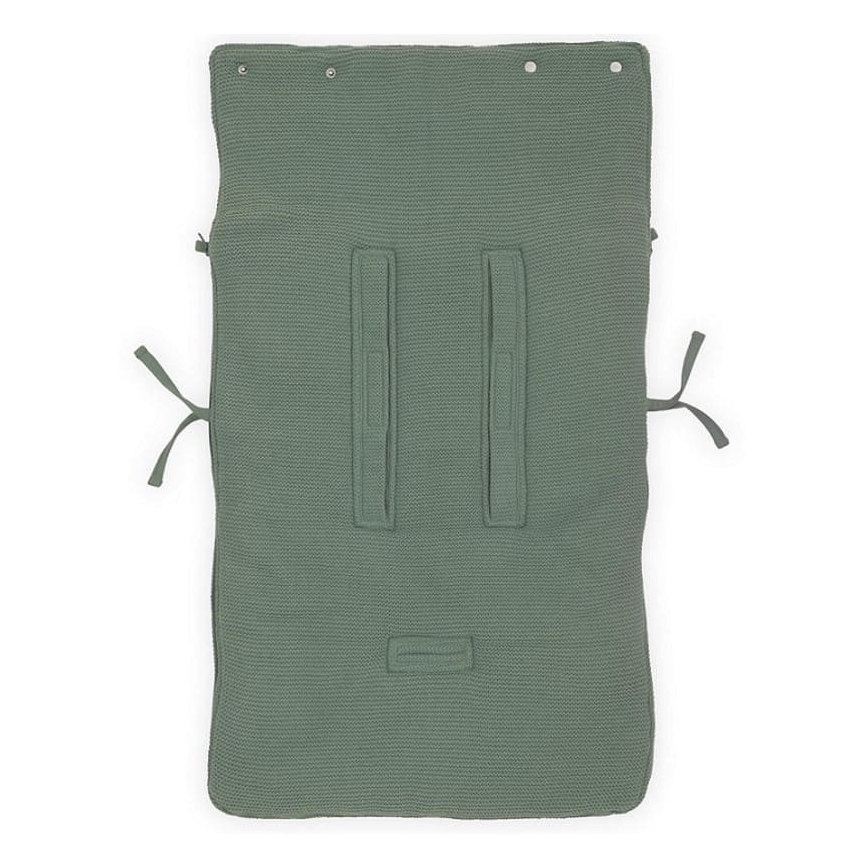 Jollein - Vreća za autosedište fleece BASIC KNIT 42x82 cm Ash Green