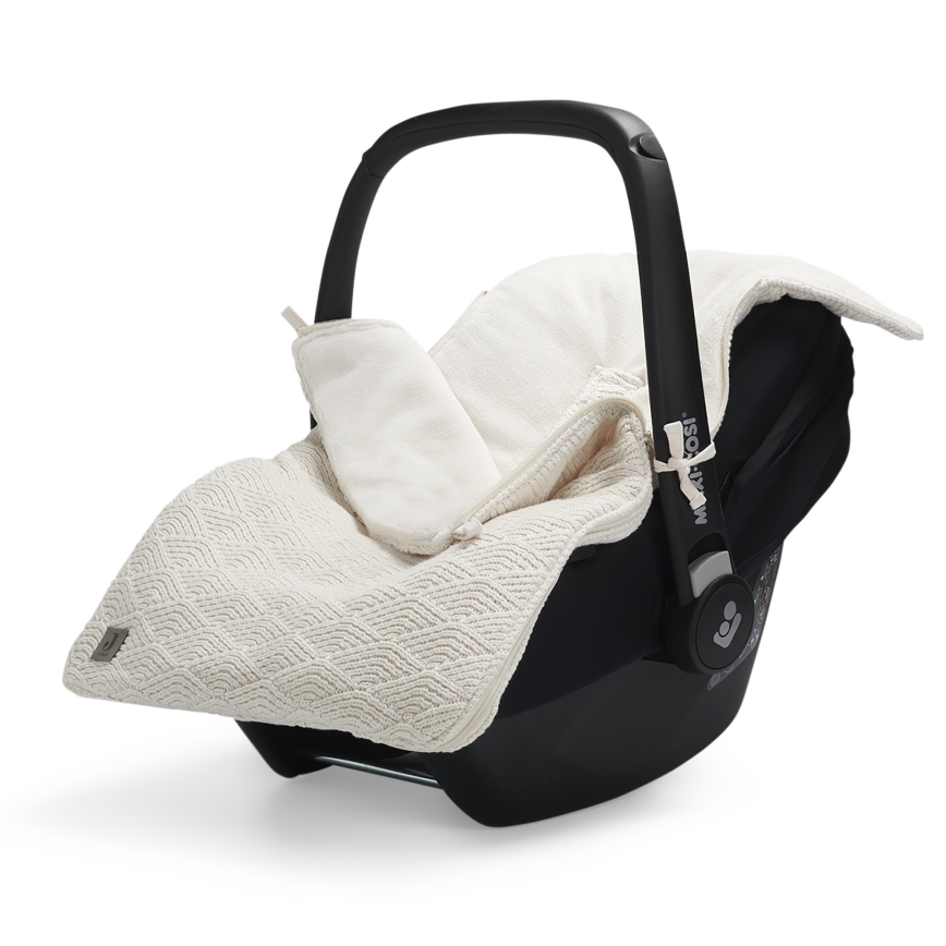 Jollein - Vreća za autosedište RIVER KNIT 42x82 cm Cream White