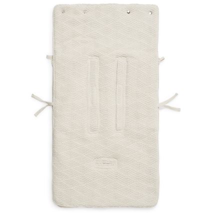 Jollein - Vreća za autosedište RIVER KNIT 42x82 cm Cream White