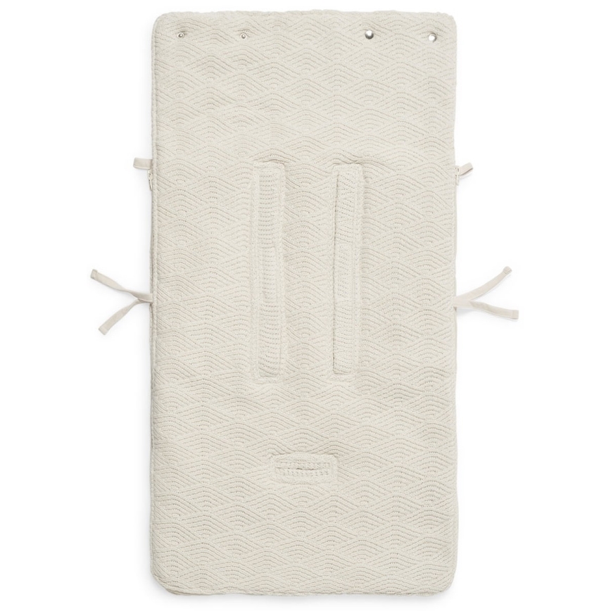 Jollein - Vreća za autosedište RIVER KNIT 42x82 cm Cream White