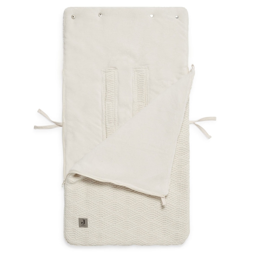 Jollein - Vreća za autosedište RIVER KNIT 42x82 cm Cream White