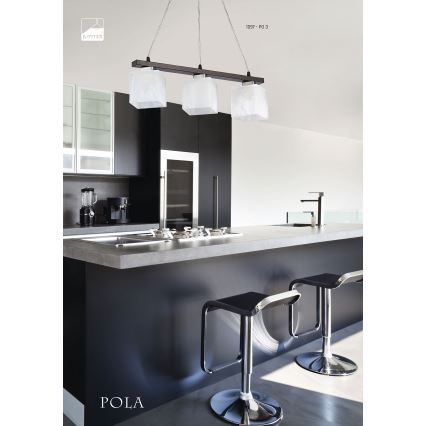 Jupiter 1097 - PO 3 - Luster POLA 3xE27/60W/230V venge