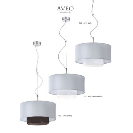 Jupiter - 1122 - Viseća lampa AVEO 1xE27/80W/230V