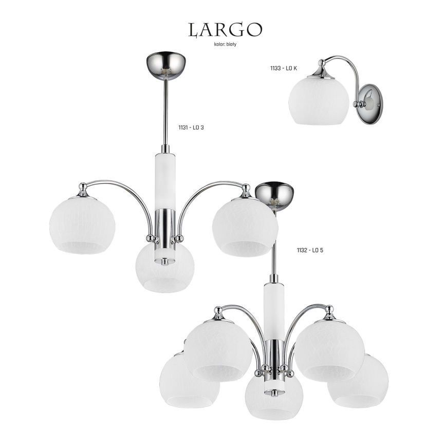 Jupiter 1131 - LO3 - Viseća lampa LARGO 3xE27/60W/230V