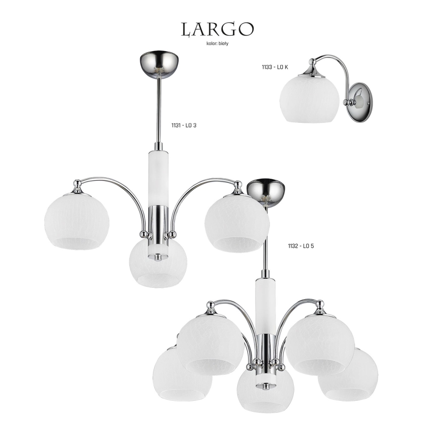 Jupiter 1132 - LO5 - Viseća lampa LARGO 5xE27/60W/230V