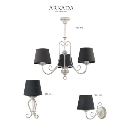 Jupiter 1160 - Zidna lampa ARKADA 1xE27/60W/230V