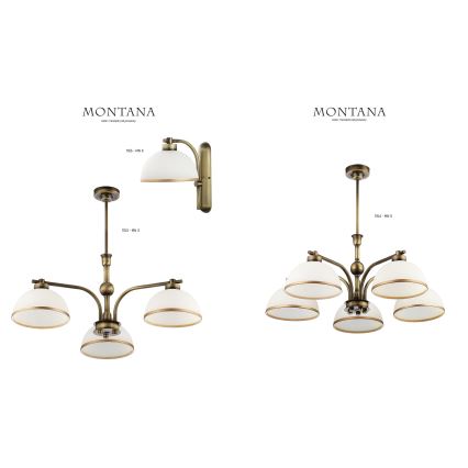 Jupiter 1165 - Zidna lampa MONTANA 1xE27/60W/230V