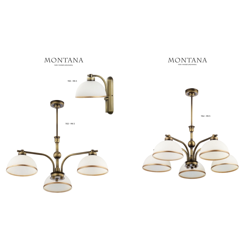 Jupiter 1165 - Zidna lampa MONTANA 1xE27/60W/230V