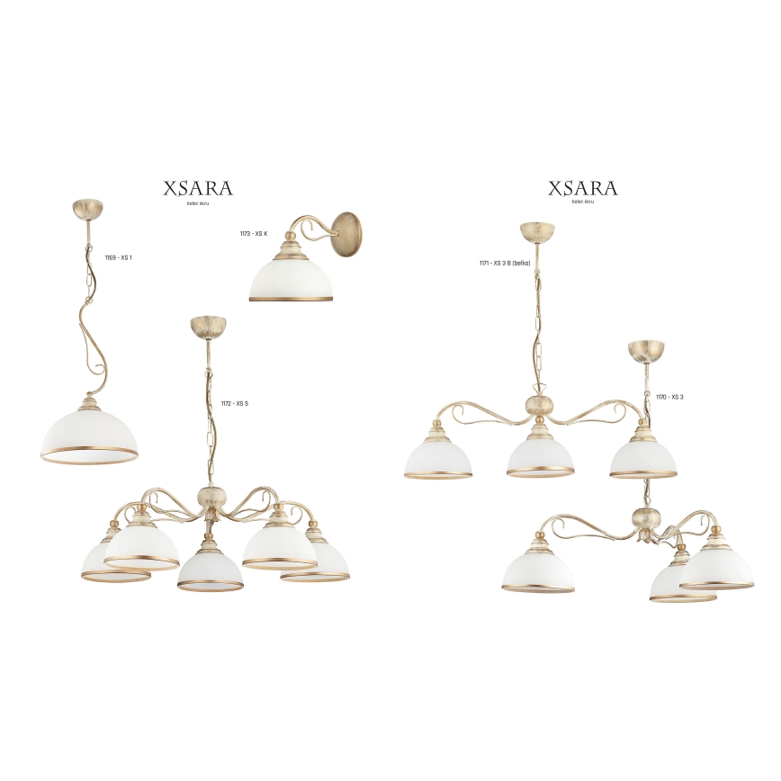 Jupiter 1170 - Viseća lampa XSARA 3xE27/60W/230V