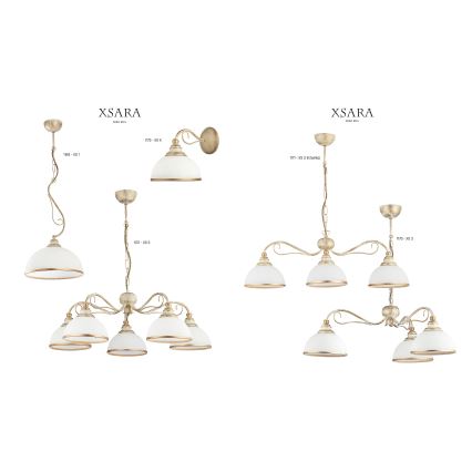 Jupiter 1172 - XS 5 - Viseća lampa XSARA 5xE27/60W/230V