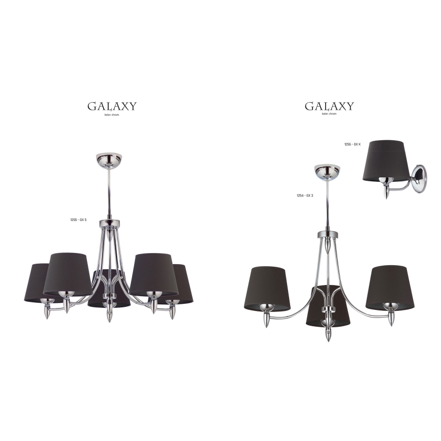 Jupiter 1256 - GX K - Zidna lampa GALAXY 1xE27/60W/230V
