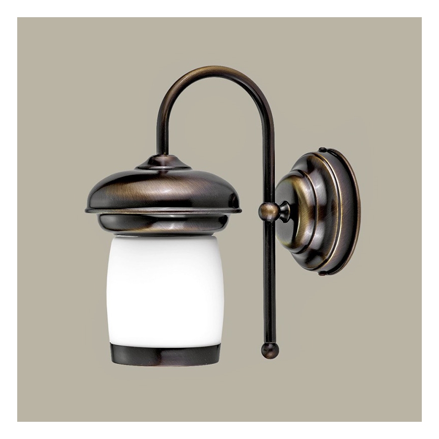 JUPITER 1265-LIVK - Zidna lampa LIV 1xE27/60W patina