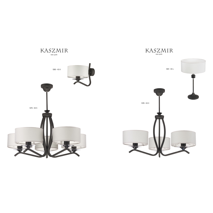 JUPITER 1280-KSKG - Zidna lampa KASZMIR 1xE27/60W