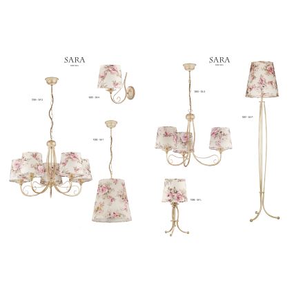 JUPITER 1282-SA1 - Viseća lampa SARA 1xE27/60W