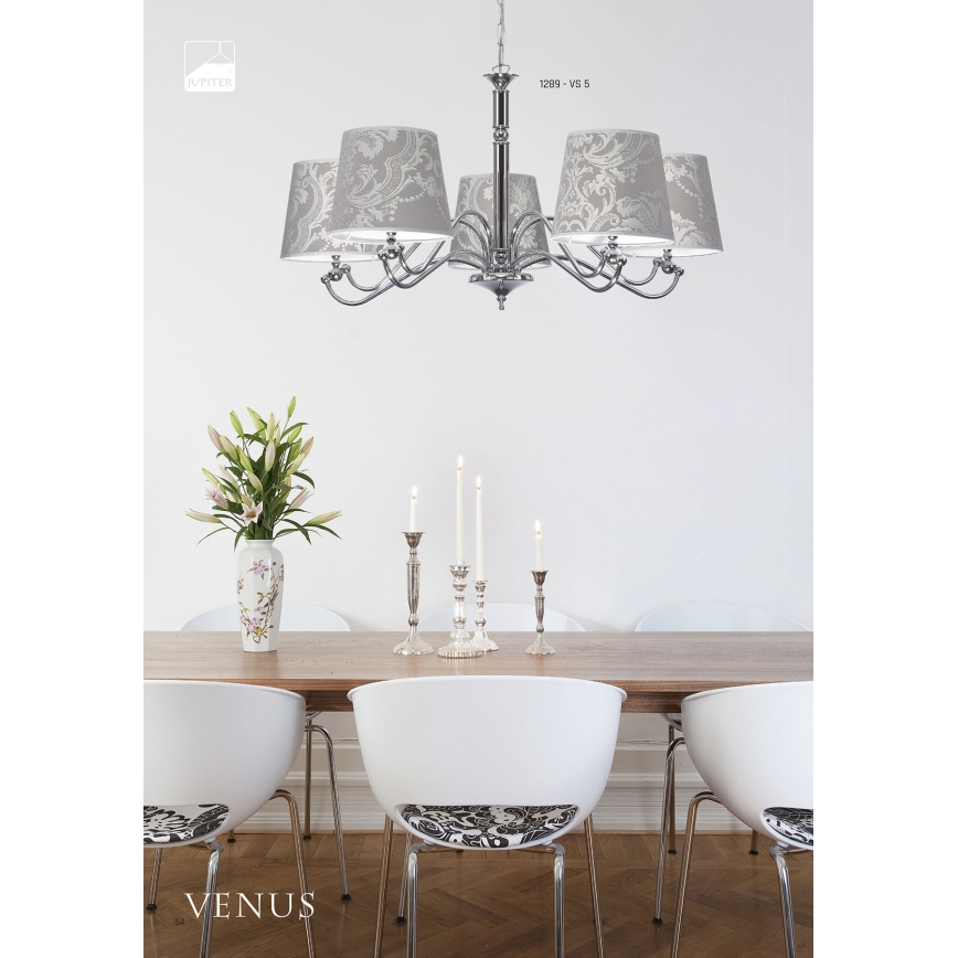 JUPITER 1289-VS5 - Viseća lampa VENUS 5xE27/60W