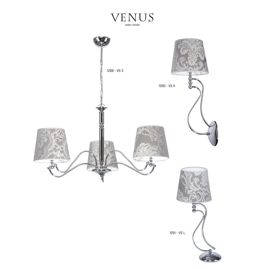 JUPITER 1289-VS5 - Viseća lampa VENUS 5xE27/60W